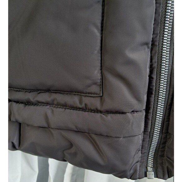 Women's Grey Hooded Puffer Jacket Size Large French Connection Gray - Picture 7 of 14